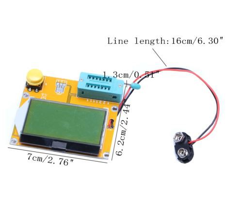 סוללה כפתור טרנזיסטור הבוחן LCR-T4