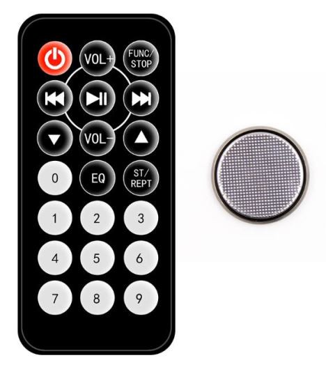 שחור IR עם שלט רחוק עם סוללה