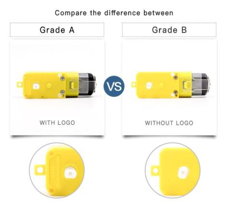 רובוט חכם המכונית DC מנוע די 3-6V