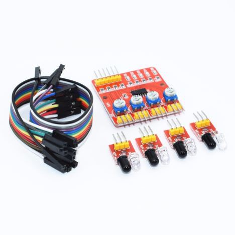 מודול מעקב אינפרא-אדום 4 ערוץ